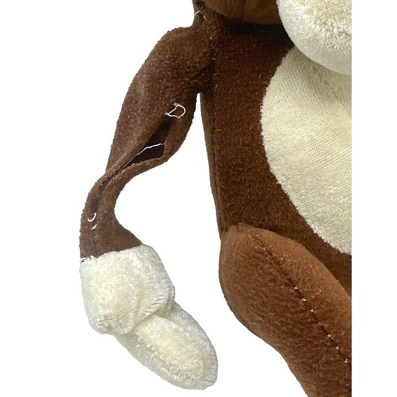 Brown Monkey Plush Toy With Peeled Banana Hat 2011 Stuffed Animal - Picture 7 of 7